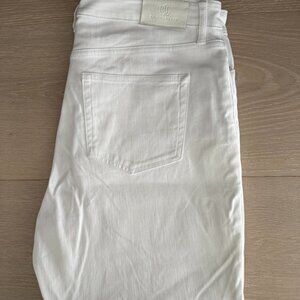 Lauren Ralph Lauren White Denim High-Rise Skinny Ankle Jean Size 14
